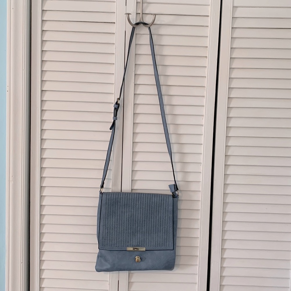 Blue Leather Purse